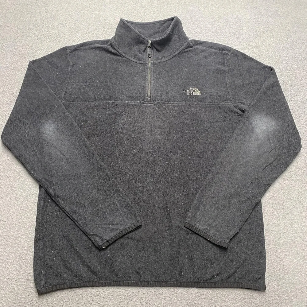 North Face Pullover Mens Small Fleece Quarter Zip Outdoor Hiking Sweater
